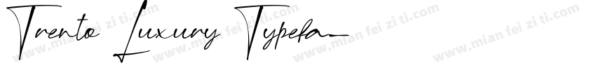 Trento Luxury Typefa字体转换